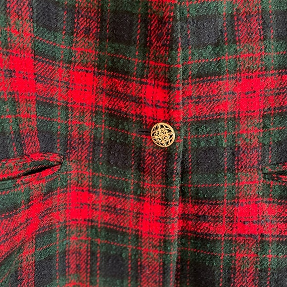 Talbots Red & Green Tweed Jacket - Picture 4 of 7